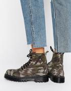 Park Lane Chunky Sole Camo Print Lace Up Boot - Multi