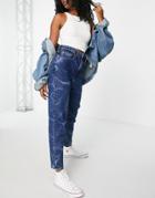 Tommy Jeans High Rise Mom Jean In Pool Wash-blues