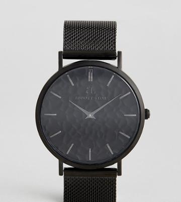 Abbott Lyon Pebble Mesh Watch In Black Exclusive To Asos - Black