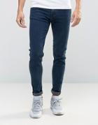 Weekday Form Super Skinny Jeans Od-11 Blue - Blue