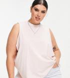Noisy May Curve Organic Cotton Swing Top In Pink