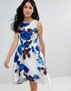 Zibi London Oversized Floral Skater Dress - Multi