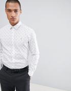 Farah Slim Shirt In Design - White