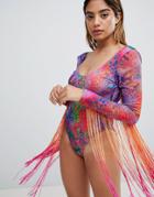 Jaded Festival Tassel Swimsuit - Multi