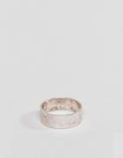 Asos Ring In Burnished Silver - Silver