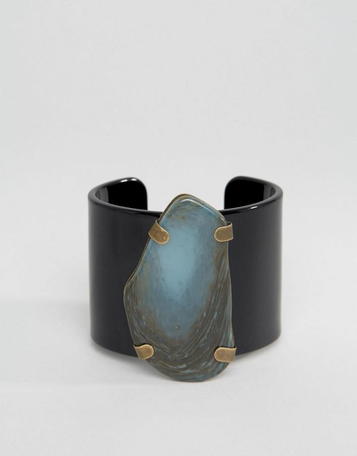 Jaeger Stone Effect Cuff - Green