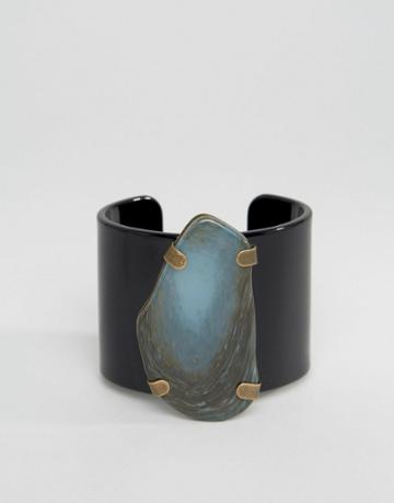 Jaeger Stone Effect Cuff - Green