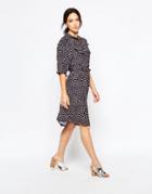 Ivana Helsinki Saara Tie Neck Printed Dress - Multicolur