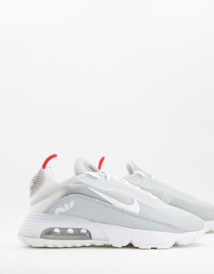 Nike Air Max 2090 Sneakers In Light Smoke Gray/summit White-grey