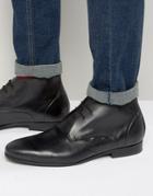 Hudson London Kender Leather Chukka Boots - Black