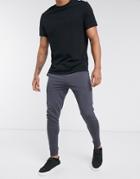 Asos Design Lightweight Skinny Sweatpants In Washed Black