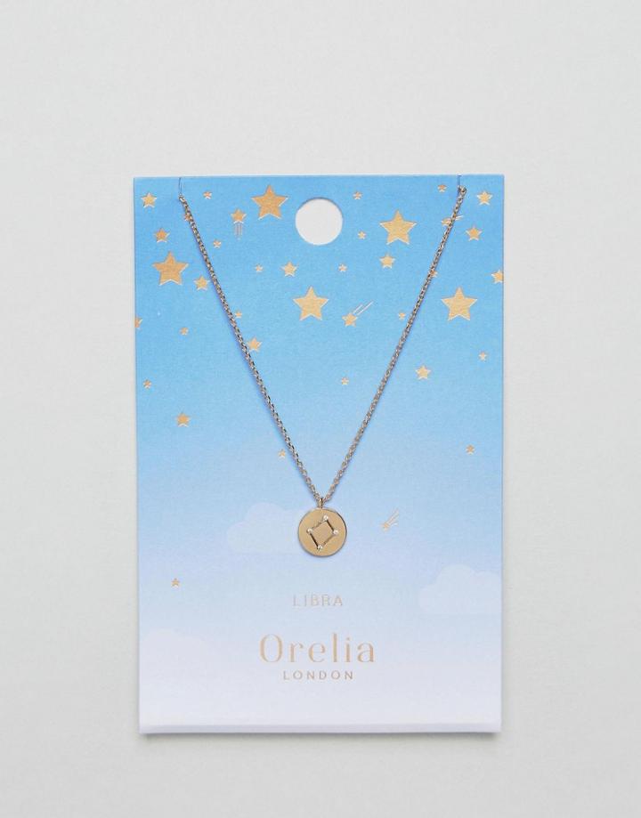 Orelia Libra Constellation Disc Pendant - Gold