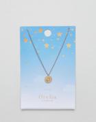 Orelia Libra Constellation Disc Pendant - Gold