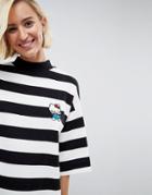 Hello Kitty X Asos Breton Stripe Mini Sweat Dress - Multi