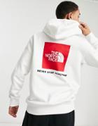 The North Face Box Nse Pullover Hoodie In White