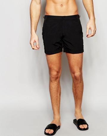 Supremacy Taped Logo Tailored Swim Shorts - Black