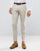 Noose & Monkey Superskinny Wedding Suit Pants - Beige