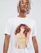 Asos Design Mariah Carey Relaxed Longline T-shirt - Pink