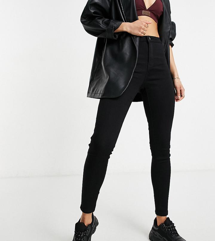 Missguided Tall Vice Skinny Jeans In Black