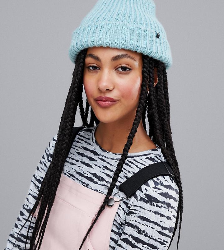 Billabong Mountain Tripe Beanie In Blue - Blue