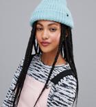 Billabong Mountain Tripe Beanie In Blue - Blue