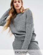 Seint Knitted Relaxed Sweater Co-ord - Gray