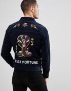 Jack & Jones Originals Cord Jacket With Embroidery - Navy