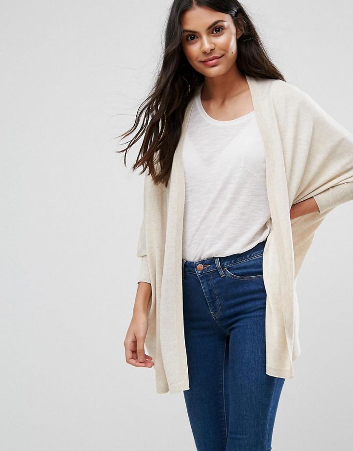 Jdy Alba Supersoft Knit Cardigan - Beige