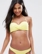 Undiz Cannelliz Bandeau Bikini Top - Yellow