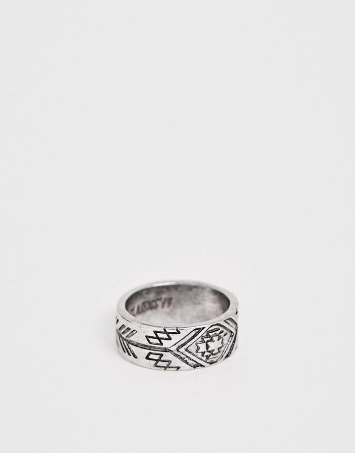 Classics 77 Engraved Band Ring In Silver