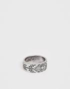 Classics 77 Engraved Band Ring In Silver
