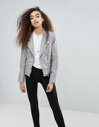 Blank Nyc Steal Your Thunder Leatherette Jacket - Gray