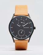 Skagen Holst Quartz Leather Watch In Tan 40mm - Tan