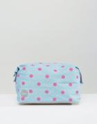 Mi Pac Pola Dot Make-up Bag - Blue