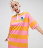 The Simpsons X Asos Design Rugby Shirt Dress - Multi