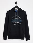 Jack & Jones Logo Hoodie In Black