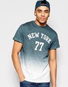 Threadbare New York Fade Out T-shirt - Gray