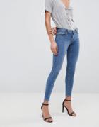Asos Design Whitby Low Rise Skinny Jeans In Venezia Blue - Blue