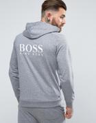 Boss By Hugo Boss Hoodie With Zip Through - Gray