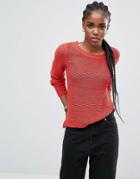 Only Knitted Sweater - Red