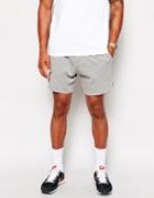 Asos Jersey Shorts In Shorter Length - Light Gray Marl