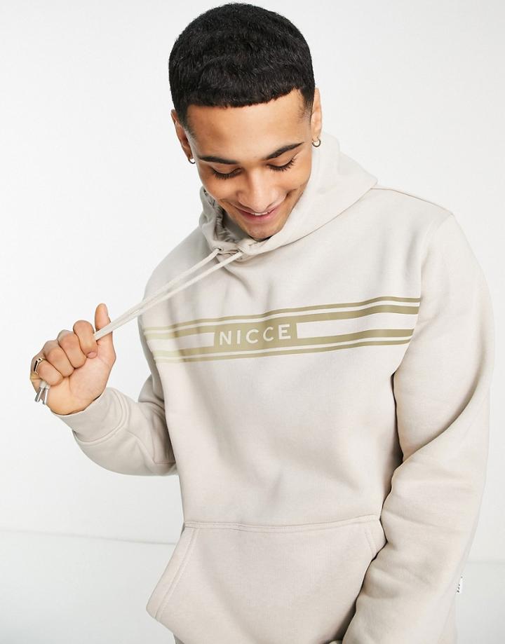 Nicce Kota Hoodie In Beige-neutral