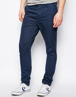 Asos Tapered Chinos - Navy