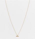 Bloom & Bay T-bar Gold Plated Necklace In Gold