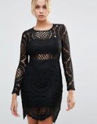 Parisian Lace Dress - Black