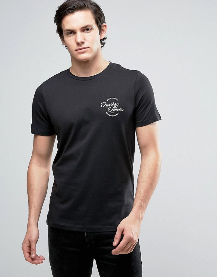Jack & Jones Originals T-shirt With Chest Logo - Black