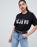 Ax Paris Deja Vu Short Sleeve T-shirt - Black