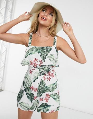 Gilli Floral Printed Romper-multi