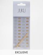 Juku Nails Asos Exclusive Mani Triangles - Gold & Silver - Gold And Silver