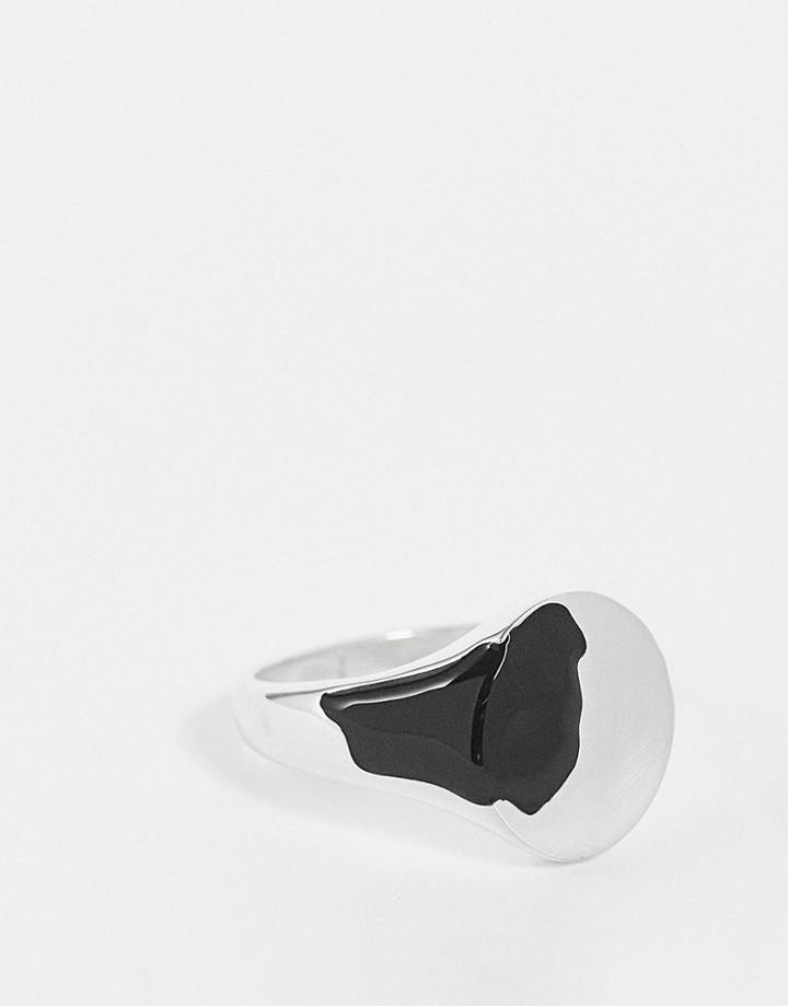 Serge Denimes Overflow Signet Ring In Sterling Silver
